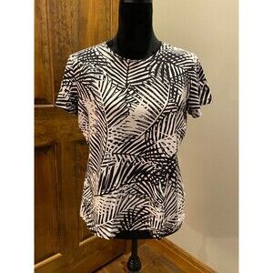 Croft & Barrow Womens Size Large (fits like Medium) Short Sleeve Knit Summer Top